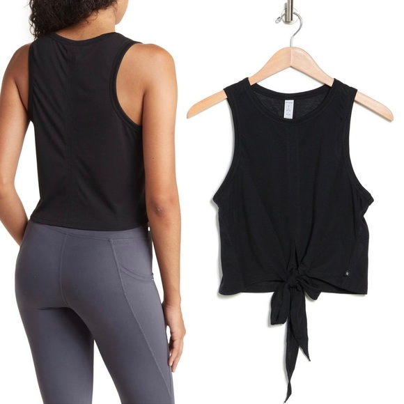 🆕 Marika Tiffany Tie Tank Black 🖤 Size L - Picture 2 of 4